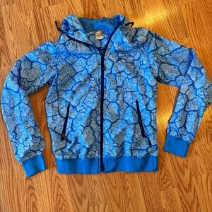 Nike Kids Vintage Collection Blue Windbreaker Jacket size M 8-10 unisex